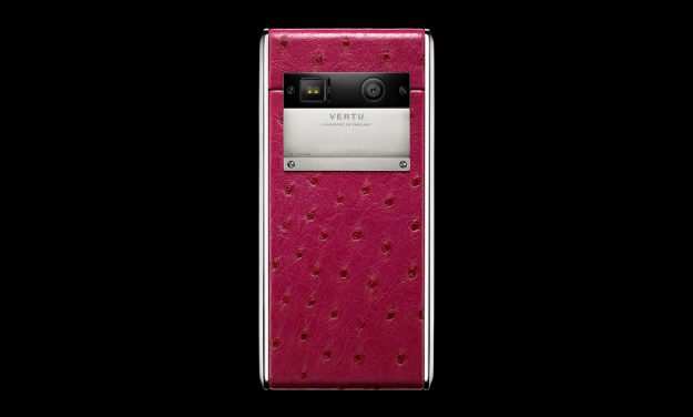 vertu-aster-raspberry-ostrich Khám phá chất liệu da làm nên chiếc điện thoại Vertu đẳng cấp